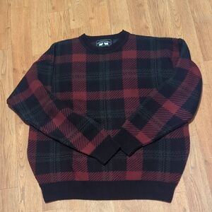 Vintage Men's Plaid Crewneck Sweater Tartan Plaid